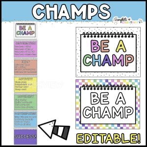 Bright and Simple CHAMPS Posters