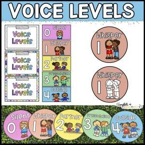 Bright and Simple Voice Level Cards