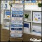 Shows the ocean themed classroom 10 drawer cart labels in a classroom