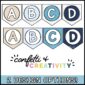 Shows two different designs of the ocean alphabet posters