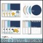 Shows all of the binder cover designs laid out in a single image