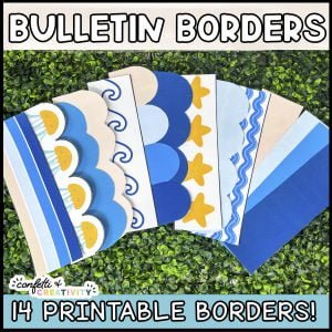 Ocean Bulletin Board Borders