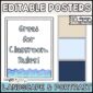 Shows editable poster options
