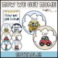 Shows the entire how we get home set up put together