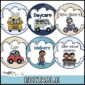 Shows color clipart options with colored circles to match the ocean theme