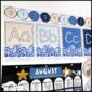 Shows the ocean number line above the ocean alphabet posters