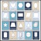 Shows all posters on a single page with the blue and tan color scheme to fit in with the ocean classroom theme