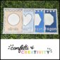 Shows 4 different shape posters on a green grass panel