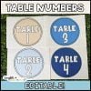 Ocean Table and Group Numbers