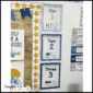Shows the number 1 and 2 set up on a classroom wall