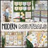 Modern Neutral Classroom Decor Bundle