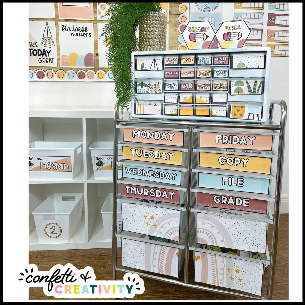 Modern Neutral Classroom Decor Bundle | Confetti & Creativity