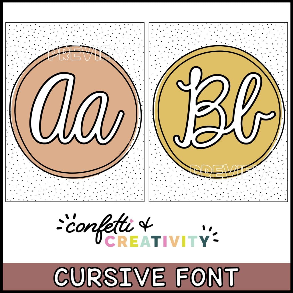 Modern Neutral Alphabet Posters | Confetti & Creativity