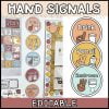Modern Neutral Classroom Hand Signals