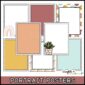 Shows multiple designs that are portrait posters. Each has colors from the modern neutral color scheme