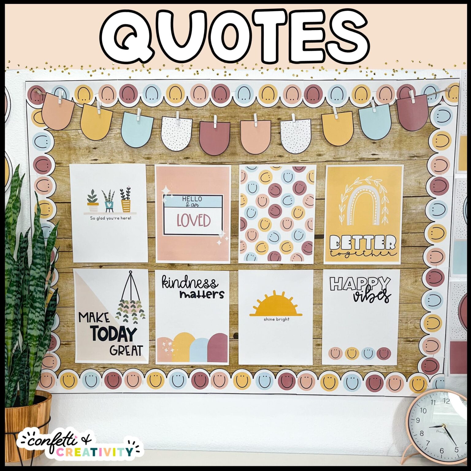 Modern Neutral Quote Posters | Confetti & Creativity