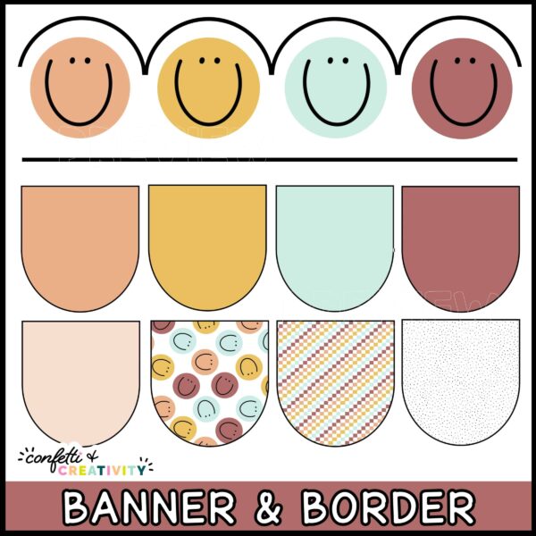 Neutral Inspirational Posters - Borders Shows multiple versions of neutral printable bulletin board borders that come with the product