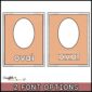 Shows font options for a standard font and dotted line font