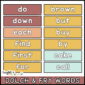 Shows the sight words in the modern neutral color scheme