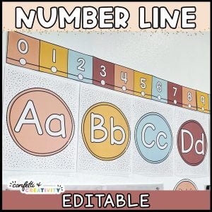 Modern Neutral Number Line