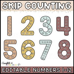 Modern Neutral Skip Counting Numbers