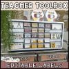 Modern Neutral Teacher Toolbox Labels