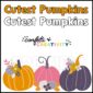 Shows the black and white and color text options as well as close up of the pumpkin clipart