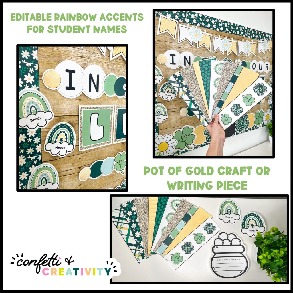 St. Patrick's Day Bulletin Board | Confetti & Creativity