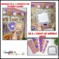 Shows close ups of the writing activity, bulletin board borders, and so much more
