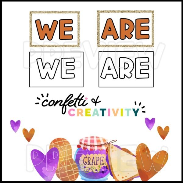 Valentine's Day Bulletin Board - Clipart Options Shows color and black and white clipart options