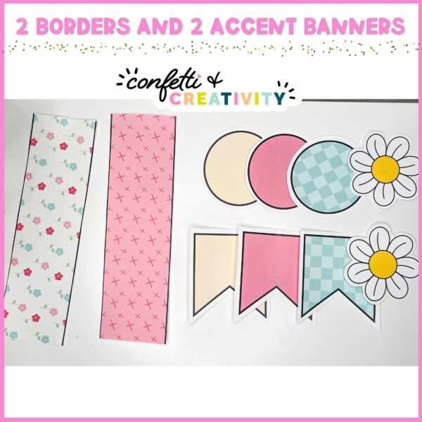 Valentine's Day Classroom Posters - Printable Borders and Clipart Shows the printable bulletin board borders that come with the posters