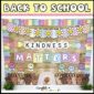 Shows the back to school bulletin board in the Holiday Bulletin Board Bundle