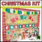 Shows the Christmas bulletin board in the Holiday Bulletin Board Bundle