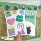 Shows a close up two of the St. Patrick's Day Classroom posters
