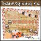 Shows the Thanksgiving bulletin board in the Holiday Bulletin Board Bundle