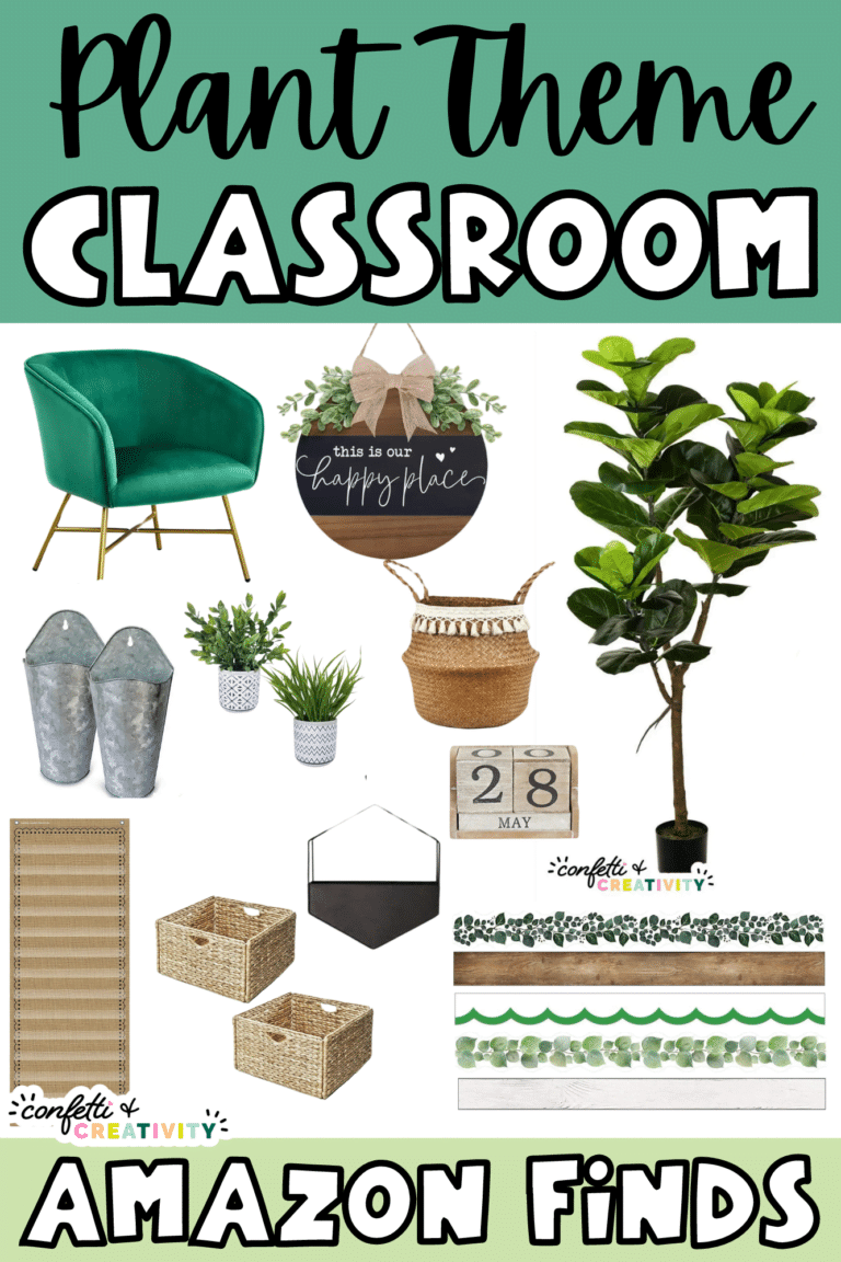 Plant Classroom Decor on Amazon To Make Your Classroom Thrive