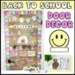 Shows the Back to School Door Decor - "Welcome - Glad You're Here"