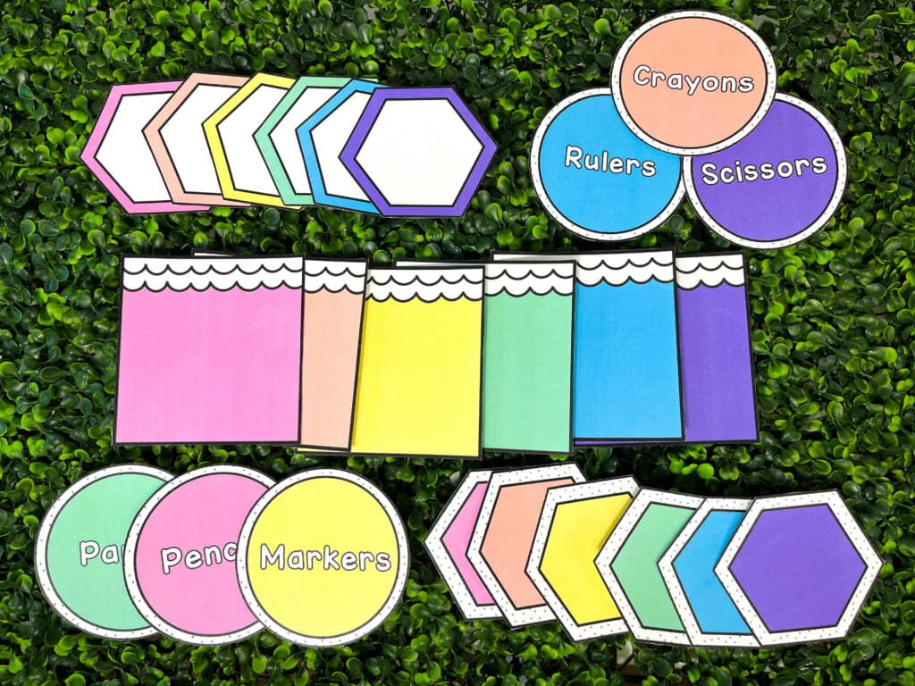 Bright and Simple Classroom Labels