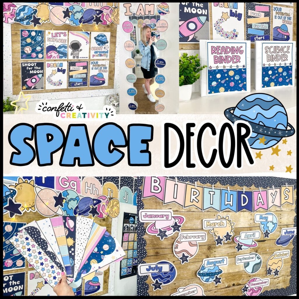 Space Classroom Decor Bundle Cover Photo