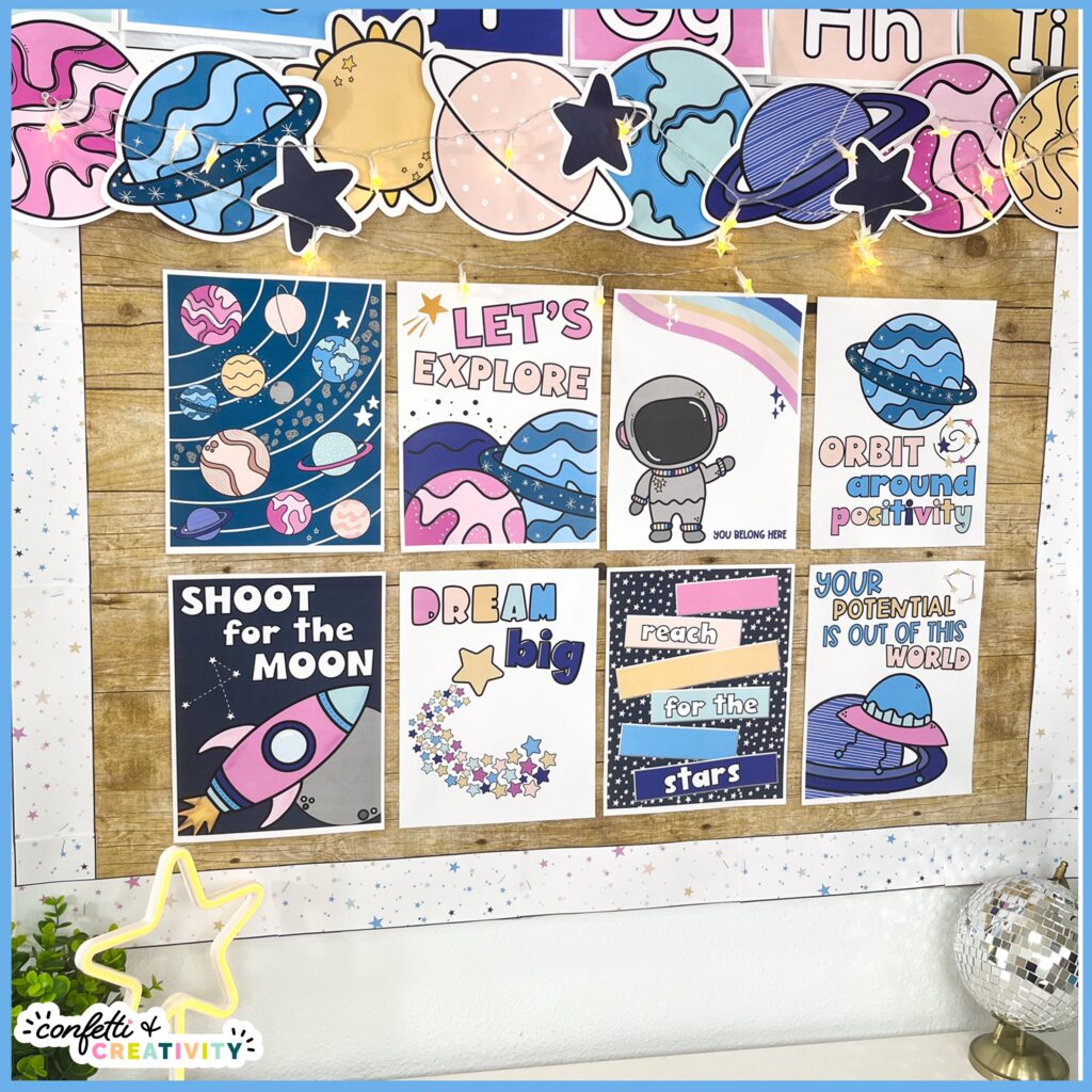 Space Classroom Decor Posters