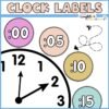 Space Clock Labels