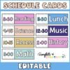 Space Daily Schedule Cards