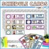 Space Primary Schedule Cards