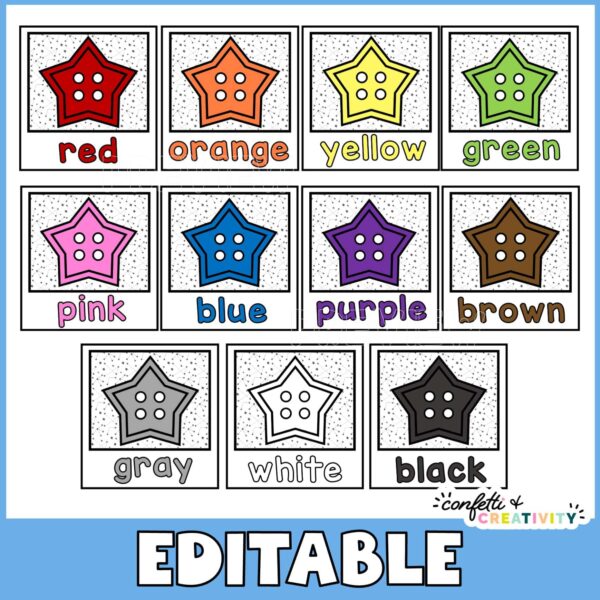 Space Color Posters 2 Shows all the color poster options - 11 colors included