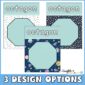 Shows multiple design options for the octagon shape posters. Three different designs included, each octagon has text, the shape, and a cute green color to go with the space classroom theme