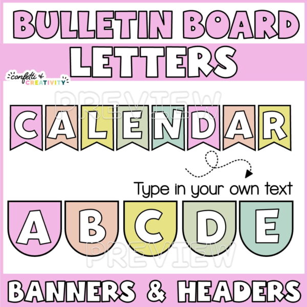 Shows an example of the header "calendar" in the floral color scheme.