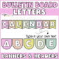Shows an example of the header "calendar" in the floral color scheme.
