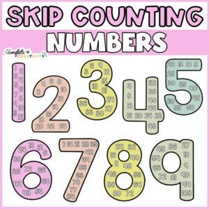 Farmhouse Floral Skip Counting Numbers