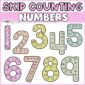 Shows skip counting numbers from 1 to 9 with multiples on them