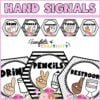 Farmhouse Floral Hand Signals